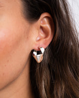 Earrings Flat Wave Silver