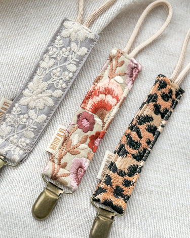 Embroidered Pacifier Clip - Things I Like Things I Love