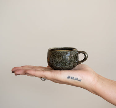 Espresso Mug Curvo Forest Green - Things I Like Things I Love