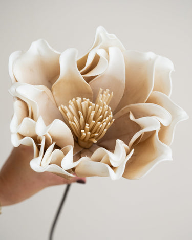 Faux Flower Beige - Things I Like Things I Love