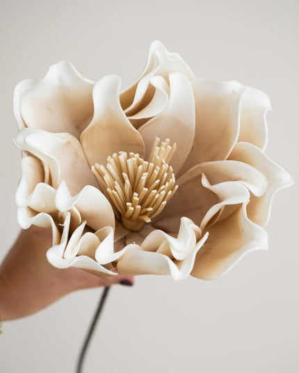 Faux Flower Beige - Things I Like Things I Love