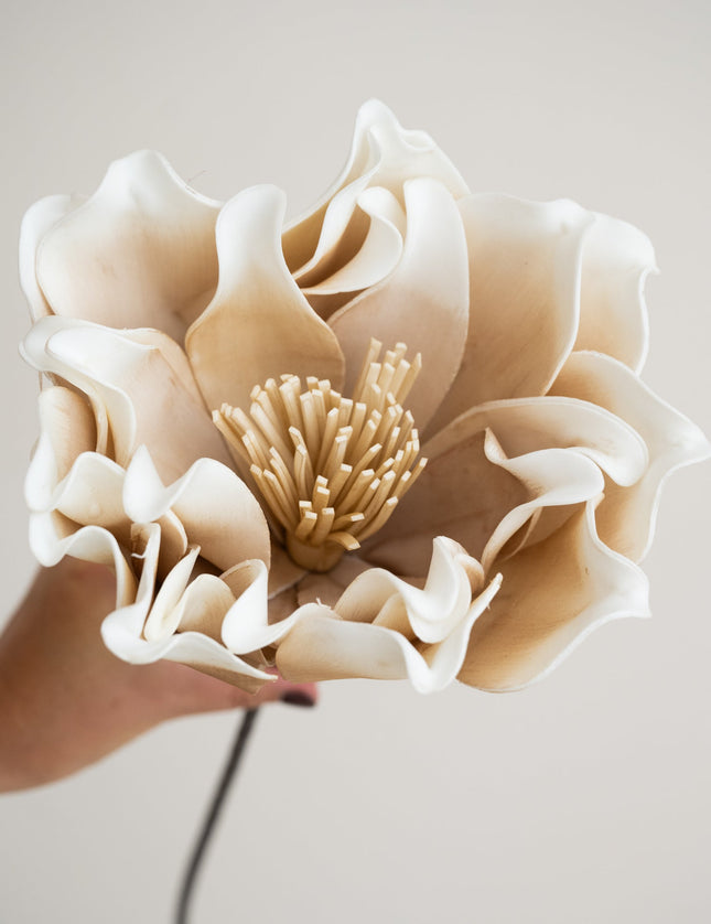 Faux Flower Beige - Things I Like Things I Love