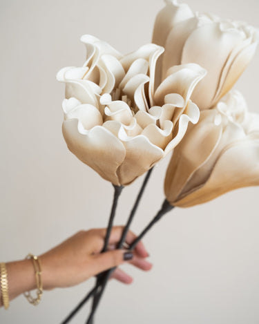 Faux Flower Beige - Things I Like Things I Love