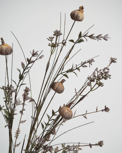 Faux Flower Field Bouquet Papaver Grey - Things I Like Things I Love