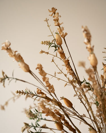 Faux Flower Field Bouquet Poppy Brown - Things I Like Things I Love