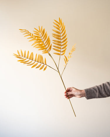 Faux Flower Leaf Branch Polyester Brown - Things I Like Things I Love