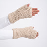 Fingerless Gloves Crochet Beige - Things I Like Things I Love