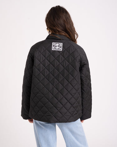 Gilly Quilted Spring Jacket Black - Things I Like Things I Love