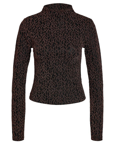 Gilly Top Black Copper Lurex - Things I Like Things I Love