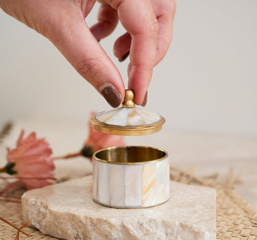 Handmade Circus Box Pearly White - Things I Like Things I Love