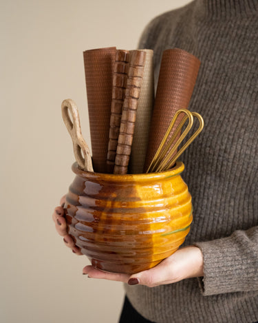 Handmade Cutlery Jar Terracotta - Things I Like Things I Love