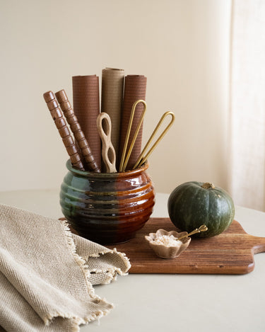 Handmade Cutlery Jar Terracotta - Things I Like Things I Love