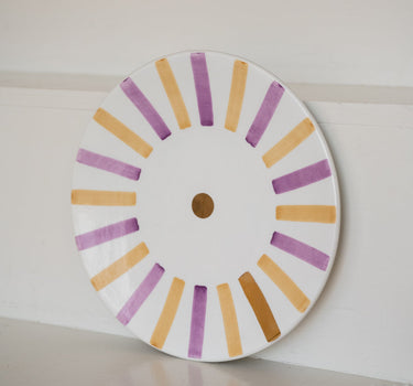 Handmade Dinner Plate Lila/Yellow/Gold - Things I Like Things I Love