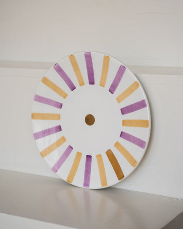 Handmade Dinner Plate Lila/Yellow/Gold - Things I Like Things I Love