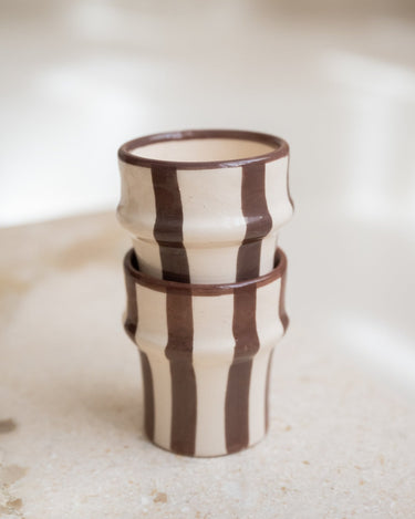 Handmade Espresso Mug Beldi Stripe - Things I Like Things I Love