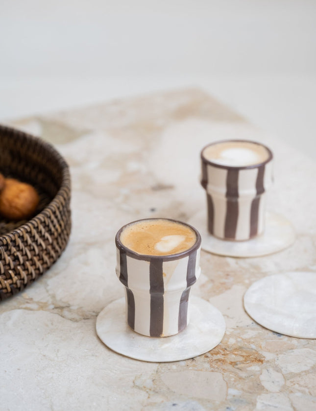 Handmade Espresso Mug Beldi Stripe - Things I Like Things I Love