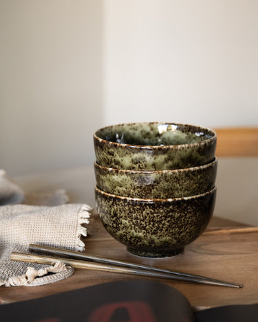 Handmade Japanese Bowl Shinryoku Okonomi Green - Things I Like Things I Love