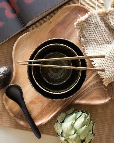 Handmade Japanese Bowl Shinryoku Okonomi Green - Things I Like Things I Love