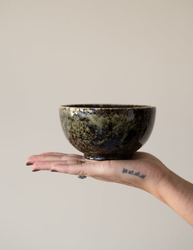 Handmade Japanese Bowl Shinryoku Okonomi Green - Things I Like Things I Love