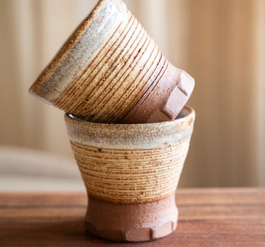 Handmade Japanese Craft Cup Beige - Things I Like Things I Love