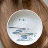 Handmade Japanese Koshoku Mini Plate Beige/Blue - Things I Like Things I Love