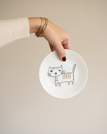 Handmade Japanese Mini Plate Cat Neko Maruke - Things I Like Things I Love