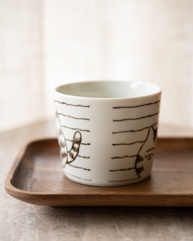 Handmade Japanese Mug Neko Maruke Cat - Things I Like Things I Love