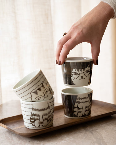 Handmade Japanese Mug Neko Maruke Cat - Things I Like Things I Love