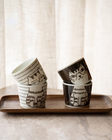 Handmade Japanese Mug Neko Maruke Cat - Things I Like Things I Love