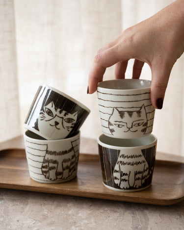 Handmade Japanese Mug Neko Maruke Cat - Things I Like Things I Love