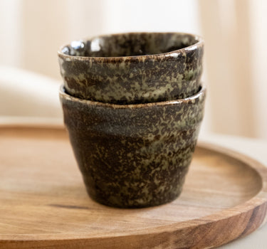 Handmade Japanese Shinryoku Soba Cup Green - Things I Like Things I Love