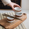 Handmade Japanese Soya Sauce Cup Kobiki White/Brown - Things I Like Things I Love