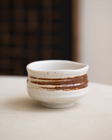 Handmade Japanese Soya Sauce Cup Kobiki White/Brown - Things I Like Things I Love