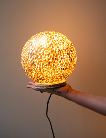 Handmade Lamp Globe Mozaïk Gold - Things I Like Things I Love