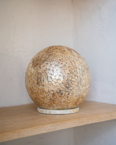 Handmade Lamp Globe Mozaïk Gold - Things I Like Things I Love