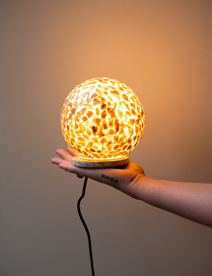 Handmade Lamp Globe Mozaïk Gold - Things I Like Things I Love