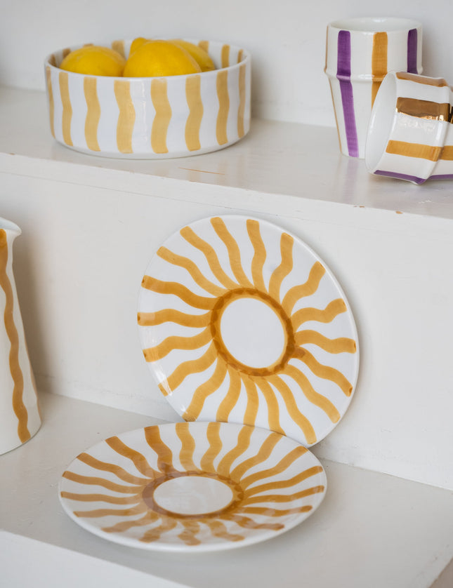 Handmade Plate Medium Yellow - Things I Like Things I Love