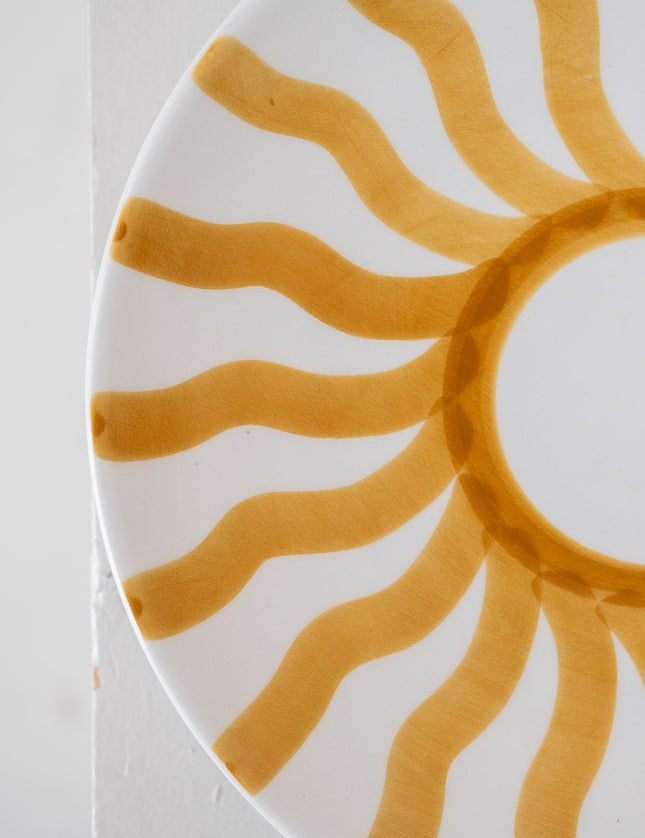 Handmade Small Plate Yellow Stripe - Things I Like Things I Love