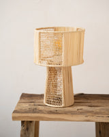 Handmade Table Lamp Raphia Natural