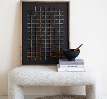 Handmade Wall Art Checker Brown/Black - Things I Like Things I Love