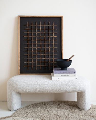 Handmade Wall Art Checker Brown/Black - Things I Like Things I Love