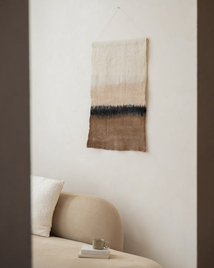 Handmade Wall Rug Felt Horizon - Things I Like Things I Love