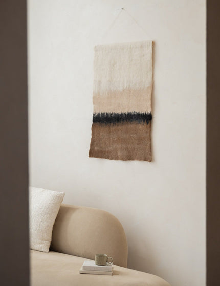 Handmade Wall Rug Felt Horizon - Things I Like Things I Love