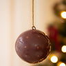 Handmade XMAS Ball Dots Mauve - Things I Like Things I Love