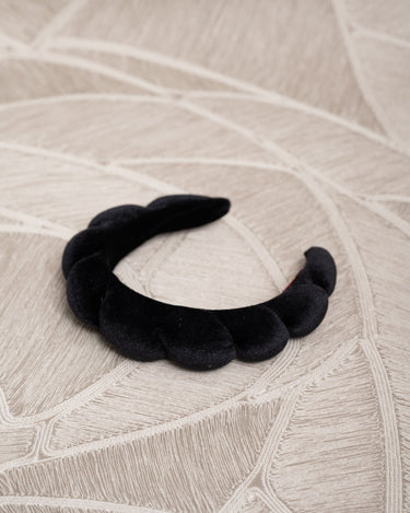 Headband Croissant Black Velvet - Things I Like Things I Love