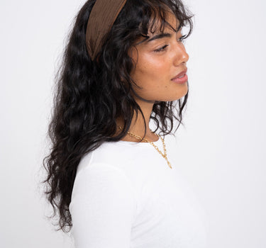 Headband Structured Brown - Things I Like Things I Love