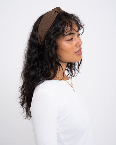 Headband Structured Brown - Things I Like Things I Love