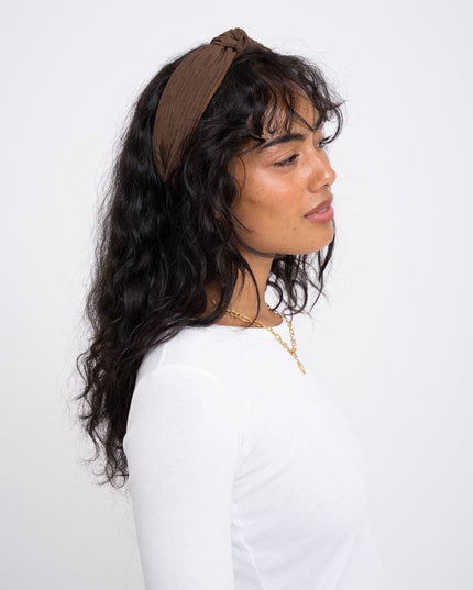 Headband Structured Brown - Things I Like Things I Love