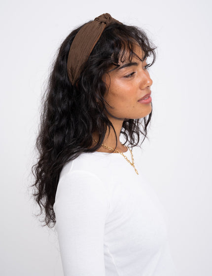 Headband Structured Brown - Things I Like Things I Love