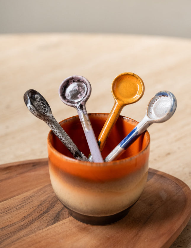 HKliving Ceramic Spoon Force - SET OF 4 - Things I Like Things I Love